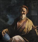 Giuseppe Antonio Petrini Laughing Democritus. oil painting on canvas